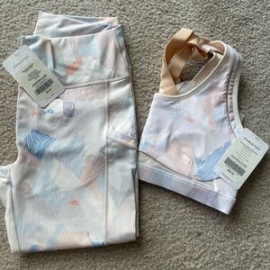 Fabletics Matching Sports Bra and Leggings set